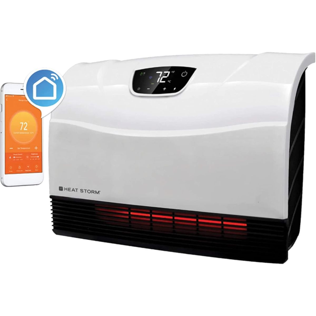 Heat Storm HS-1500-PHX-WIFI Infrared Wall Mounted Heater with Wifi